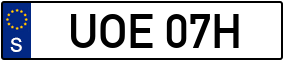 Trailer License Plate